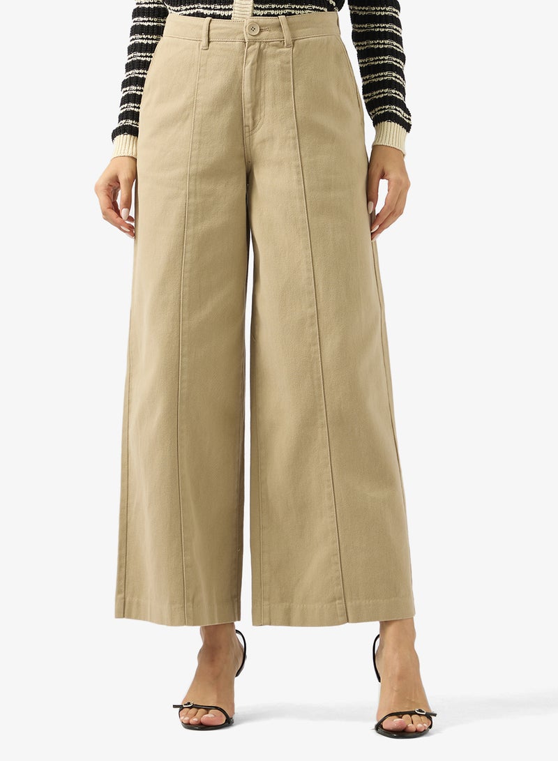 فيرو مودا بنطلون فيمارلي واسع الساق بخصر متوسط - Image 1