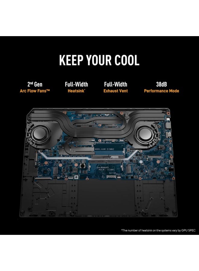 أسوس (نسخة مطورة) لابتوب الألعاب TUF Gaming F16 FX608JMR بحجم 16 بوصة FHD+ بتردد 165Hz مع معالج Intel Core i7-14650HX وذاكرة RAM سعة 32GB DDR5 وقرص SSD PCIe سعة 2TB وبطاقة NVIDIA GeForce RTX 5060 بسعة 8GB ونظام Windows 11 Home + نسخة مجانية من MS Office 365 بالإنجليزية جاسبر - Image 5