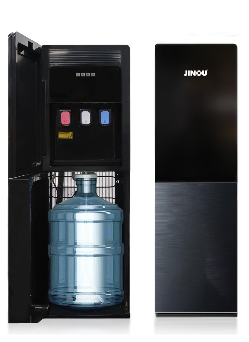 Jinou - Water Dispenser Bottom Loading - Made with Premium Quality Food Grade Material & Food Grade Plastic - Water Cooler Dispenser for Home & Office (Black) - Image 1