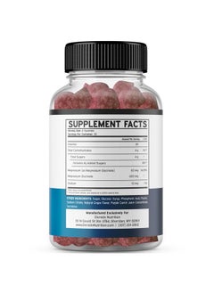 DORADO NUTRITION Magnesium Glycinate Gummies 600mg (60mg of Elemental Magnesium Provided by 600mg of Magnesium Glycinate) Magnesium Gummies - Pure Magnesium Glycinate Gummies for Adults - 60 Vegan Gummies - USA Made  - Image 3