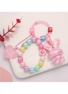 Gerenic 2pcs Acrylic Rabbit Keychain Pendants Earphone Protection Case Accessory  - Image 3