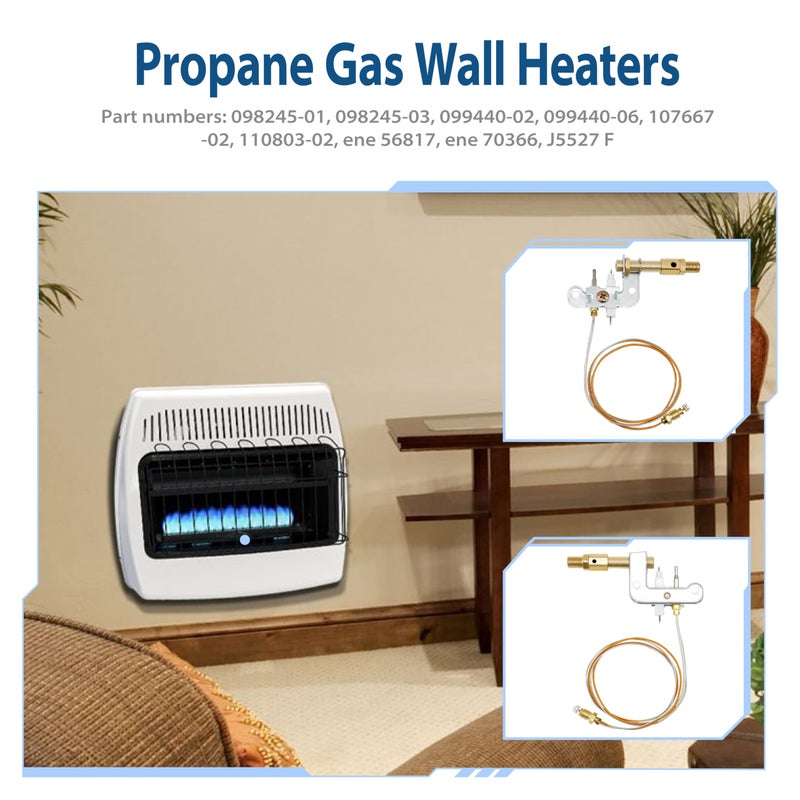 ActyGo Replacement Vent Free Propane Gas Wall Heaters Pilot ODS 120630-02 fits Vanguard Comfort Flame Glo-Warm Cozy Heat Kozy World Pro Com Desa International etc - Image 5