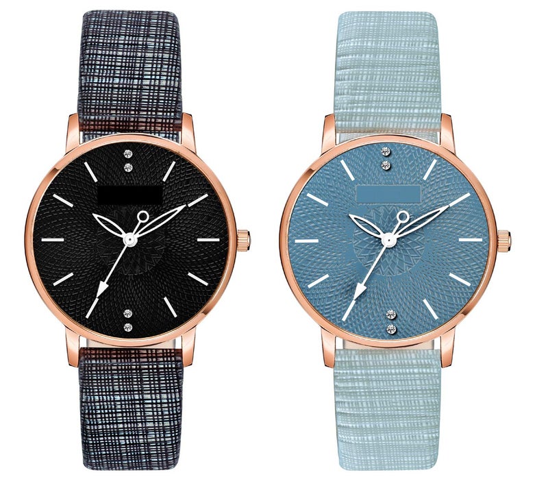 CLOUDWOOD Multicolor Special Super Quality Analog Watches Combo Look Like Preety for Girls and Womne Pack of - 2 (MT312-316) - Image 1