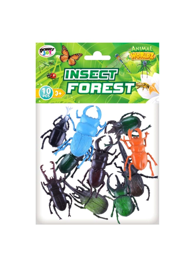 Power Joy Animal Worldz Insect Forest Animal Figure Toy 2inch 10 PCS