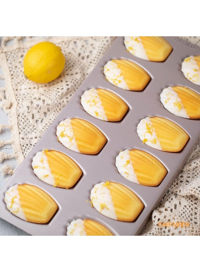 CHEFMADE WK9849 12 Cup Non-Stick Madeleine Cake Pan - Image 3