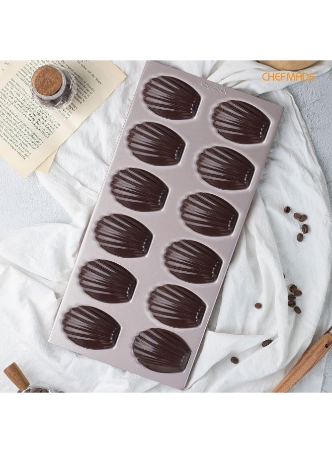 CHEFMADE WK9849 12 Cup Non-Stick Madeleine Cake Pan - Image 4