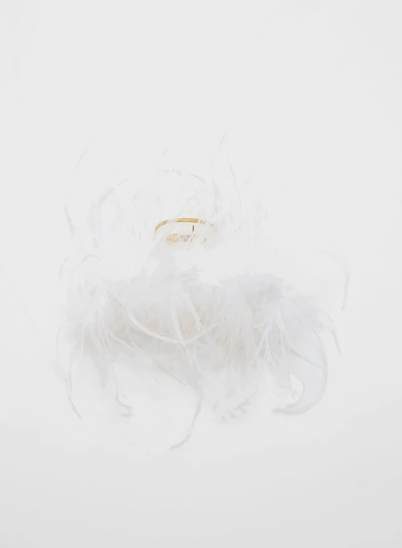 ELLA Feather Claw Hair Clip