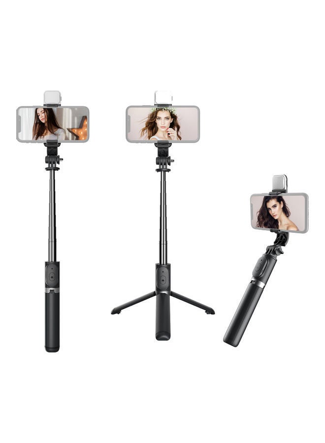 NIBEMINENT Wireless BT Selfie Stick With Extendable Tripod Black  - Image 1