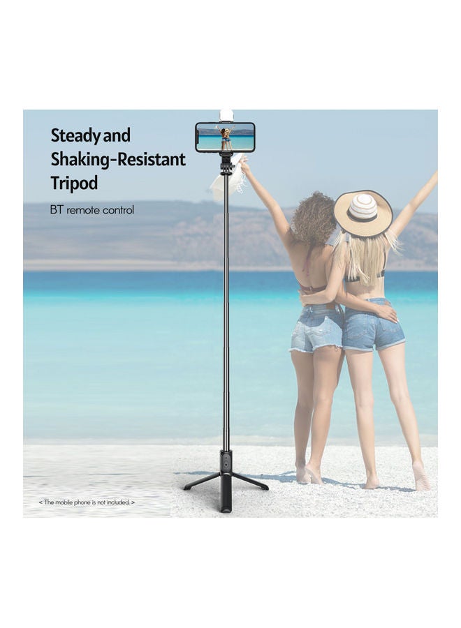 NIBEMINENT Wireless BT Selfie Stick With Extendable Tripod Black  - Image 3