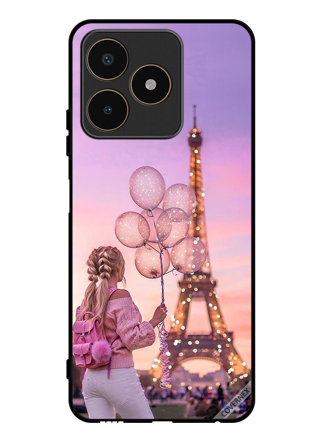 Covernex Protective Case Cover For Realme C53 Girl Holding Balloons - Image 1