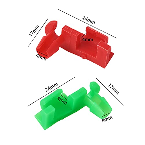 HSTECH (5 Pair) 1999-2007 Chevy Silverado GMC Sierra Tailgate Handle Rod Clip Left & Right Rod Retainer Clips - OEM#: 88981030, 88981031 - Image 2