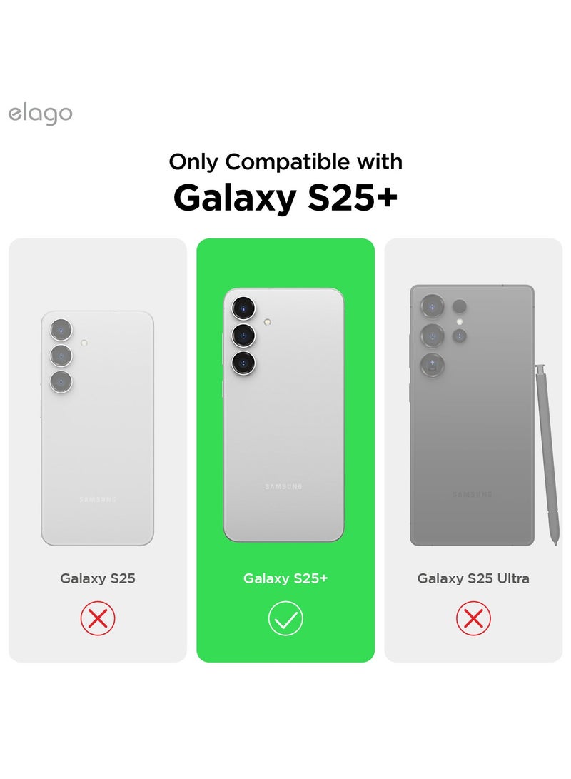 Elago Liquid Silicone for Samsung Galaxy S25 PLUS Case Cover Full Body Screen Camera Protective, Shockproof, Slim, Anti-Scratch Soft Microfiber Lining - Stone - Image 2