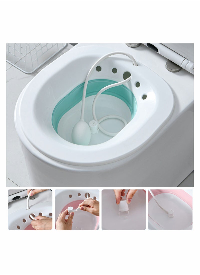 SYOSI - Sitz Bath for Over Toilet Postpartum Care Soothes Opens Pores Promote Blood Circulation Clean Skin in the Buttocks Area to Prevent Clogged suit Pregnant Woman Elder - Image 1