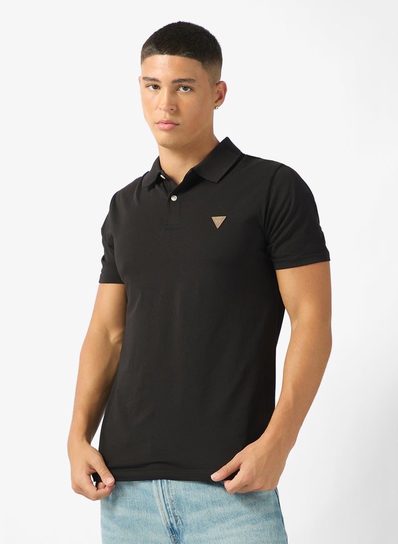 GUESS Nolan Short Sleeve Slim Fit Polo - Image 1
