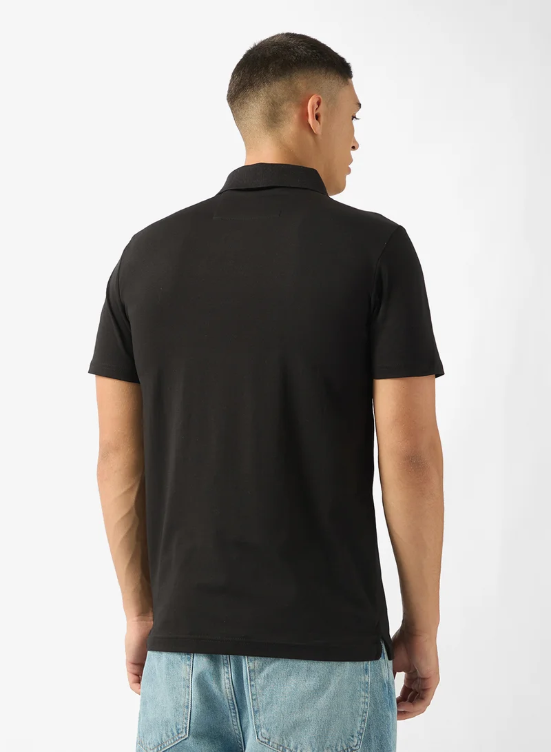 GUESS Nolan Short Sleeve Slim Fit Polo