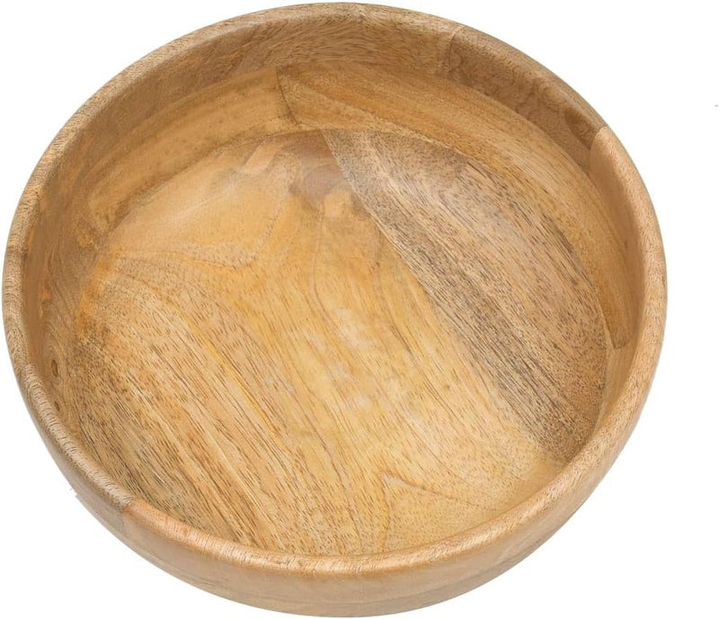 OGGN Natural Mango Wood Mixing & Serving Bowl, Handmade Wooden Salad Bowls, Antique Soup Serve Ware, Elegant Multipurpose Bowl for Salads, Soups, Snacks - Large (8 Inch) - Image 4