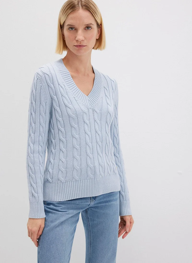 Mavi V Neck Regular Fit Sweater
