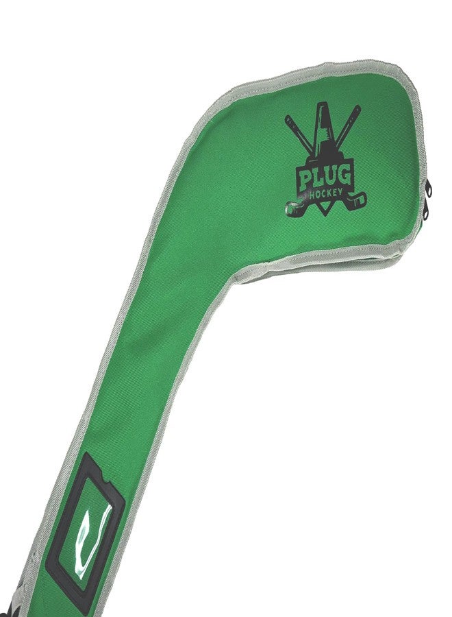 حقيبة عصا هوكي الجليد من Plug Hockey مبطنة مع ملحق حقيبة بدون استخدام اليدين، وحزام حمل قابل للتعديل - Image 4