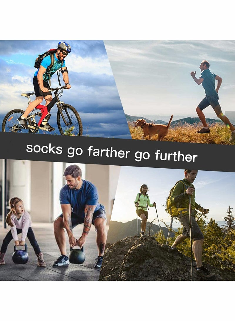 KASTWAVE Mens Ankle Socks，Low Cut Athletic Tab Socks(Black) - Image 5