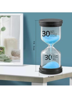 Hourglass Timer, 30 Minutes Sand Glass Timer Clock for Kitchen Home Office Classroom Decoration 10cm Height (Blue, 30min) - pzsku/Z7DE98EE62D1A0134AD62Z/45/_/1725887118/344038e6-05d8-4f74-9427-3b6391cc5b1a