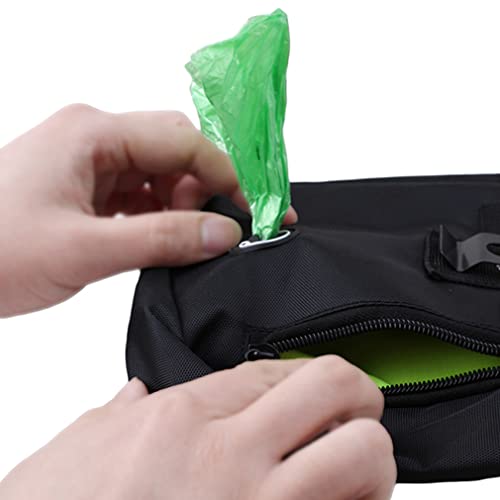 Oligitdi Dog Training Snack Treat Bag Pet Portable Waist Pouch with Buckle Belt -Black, 1 Piece - Image 4
