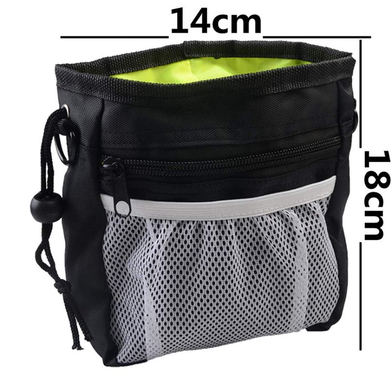 Oligitdi Dog Training Snack Treat Bag Pet Portable Waist Pouch with Buckle Belt -Black, 1 Piece - Image 2