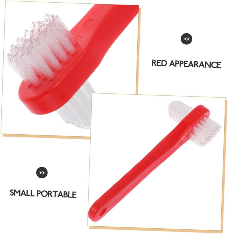 8pcs Double Sided Denture Toothbrush Hard Denture Brushes Toothbrush Accessories - Image 3