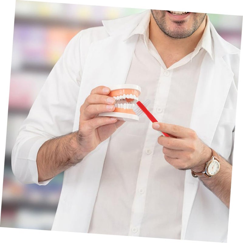 8pcs Double Sided Denture Toothbrush Hard Denture Brushes Toothbrush Accessories - Image 4