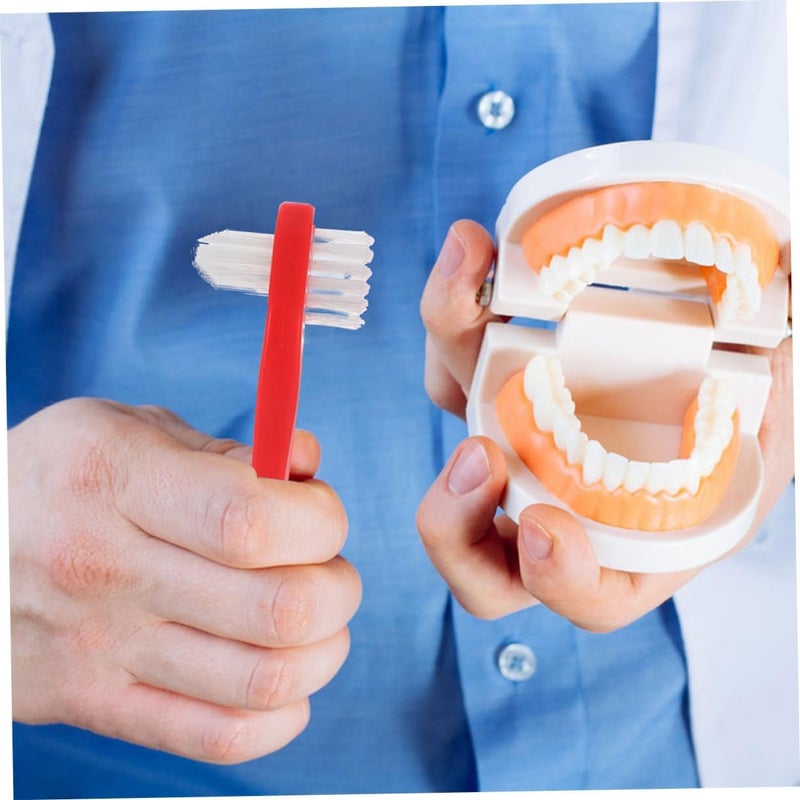8pcs Double Sided Denture Toothbrush Hard Denture Brushes Toothbrush Accessories - Image 5