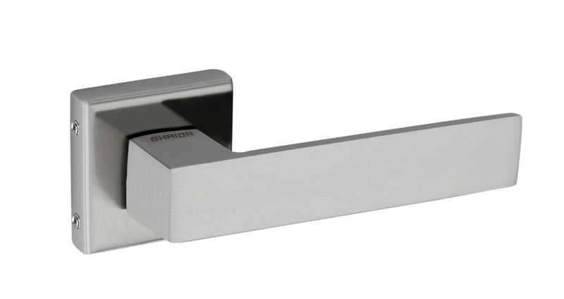 Shrida 421 Stainless Steel Door Handle on Rose | SS Finish | 52 mm Plate Size | Sleek & Durable Handle for Modern Interior Doors - Image 3