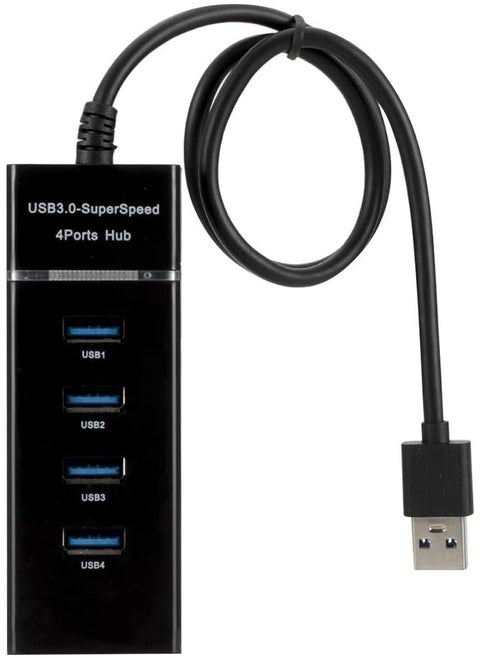 High Speed 4 Port 3.0 Multi USB Hub Splitter Expansion