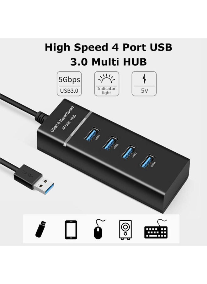 VIUAUAX High Speed 4 Port 3.0 Multi USB Hub Splitter Expansion  - Image 4