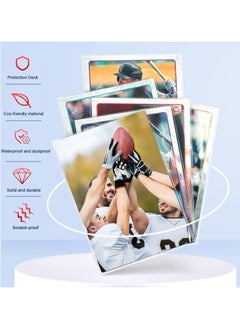 JOLLITY LLC 100 Counts Clear Penny Card Sleeves for Trading Cards, Plastic Soft Card Sleeves Card Protectors Fit for MTG Yugioh, Baseball Card, Sports Cards, Game Card Standard Cards  - Image 4