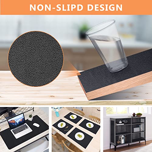 WochiTV Shelf Liner for Cabinets, Drawer Non Adhesive Non Slip Foam Mat for Kitchen, Pantry, Bathroom, Cupboard, Garage, Closet, Shelves, Drawer, Tool Box, Black 11.8 x 59 inches - Image 3