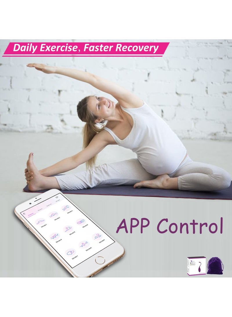 YETRUN Muscle Massager Tissue Massage for Pain Relief Exercise Products APP Control Violet