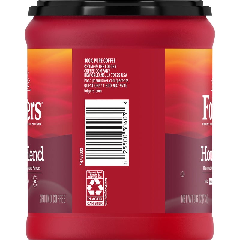 Folgers House Blend Ground Coffee, Medium Roast, 9.6 Ounce - Image 4