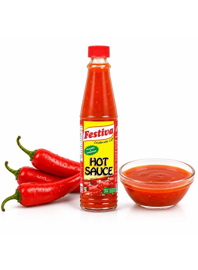 Festiva Hot Sauce 88ml - Spicy Chili Sauce for Burgers, Sandwiches, Fries and Snacks - Dip and Cooking Sauce - Image 1