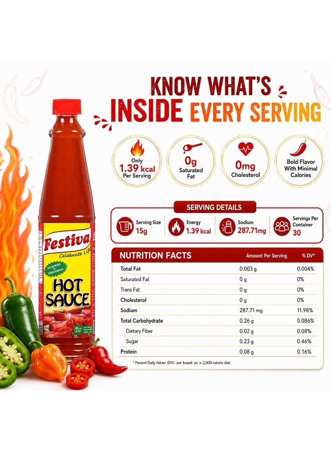 Festiva Hot Sauce 88ml - Spicy Chili Sauce for Burgers, Sandwiches, Fries and Snacks - Dip and Cooking Sauce - Image 2