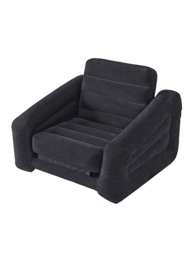 INTEX Multipurpose Inflatable 1 Seater Sofa Black 221x66x107cm - Image 3