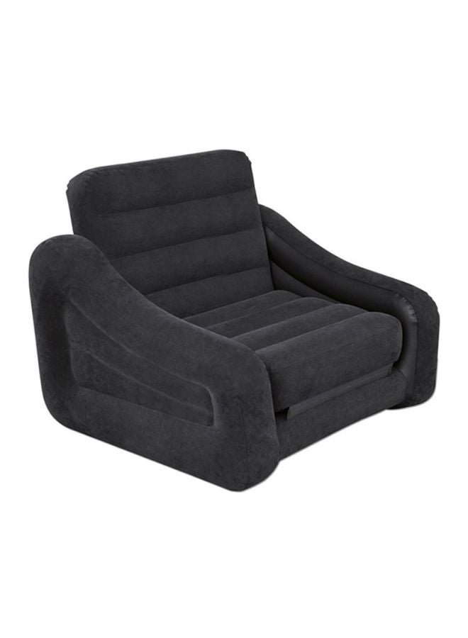 INTEX Multipurpose Inflatable 1 Seater Sofa Black 221x66x107cm - Image 2