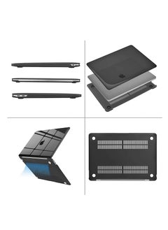 Generic Hard Shell Case Protective Snap On Cover Compatible with MacBook Air New 13 Inch A2337 (M1) A2179 A1932 (Released 2018 2019 2020 2021 2022) Retina Display Touch ID (Crystal Black)  - Image 3