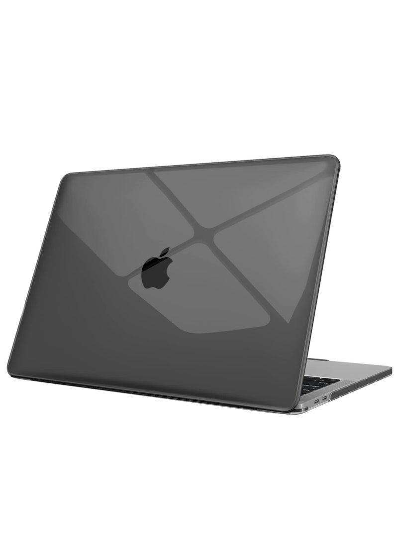 Generic - Hard Shell Case Protective Snap On Cover Compatible with MacBook Air New 13 Inch A2337 (M1) A2179 A1932 (Released 2018 2019 2020 2021 2022) Retina Display Touch ID (Crystal Black) - Image 1