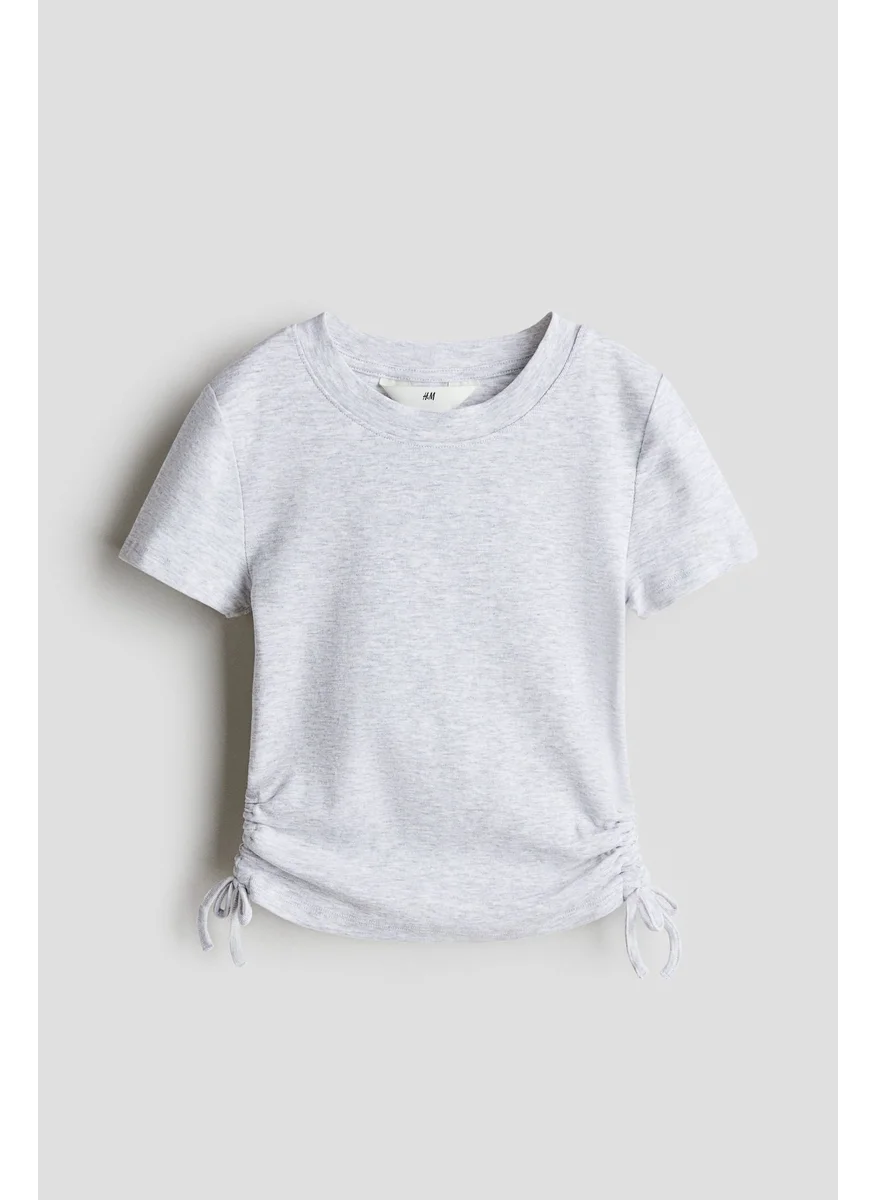 H&M Drawstring-Detail Jersey Top