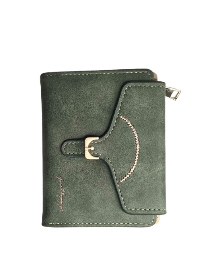 Generic Purse Female Vintage 2-in-1 Coin Purse And Card Bag - Green  - Image 3