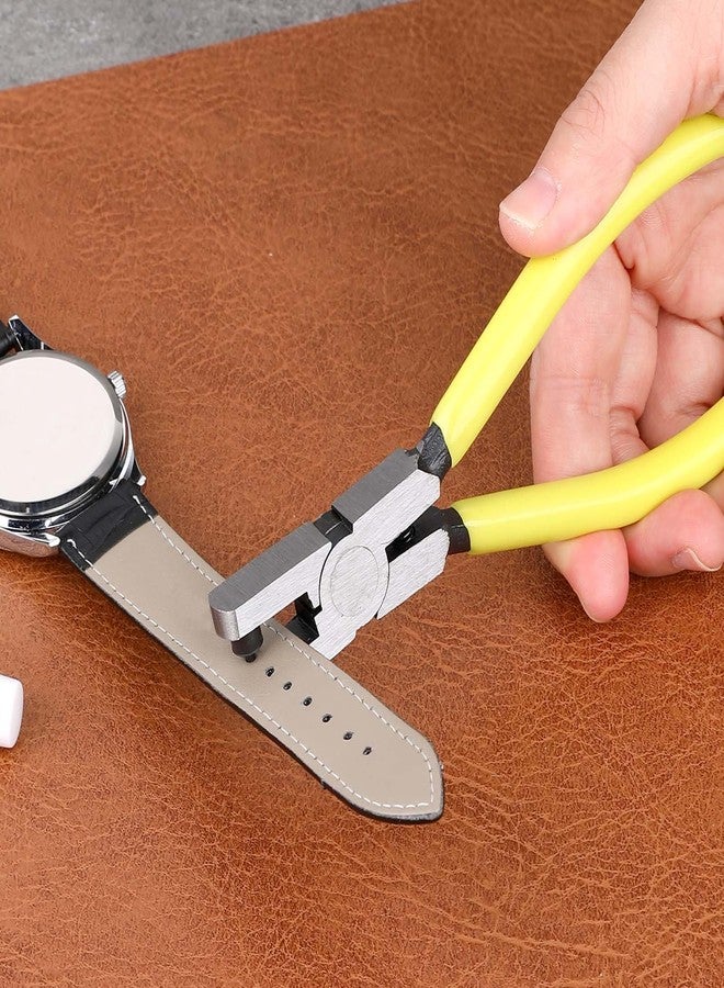 salbsever Watch Band Leather Hole Punch Plier Universal 2.0mm Shoe Strap Hole Puncher Wrist Belt Punch Hole Tool Puncher Pliers Repair Tools Suitable for Belts, Shoes, Fabric, DIY Crafts Projects, Dog Collars - Image 5