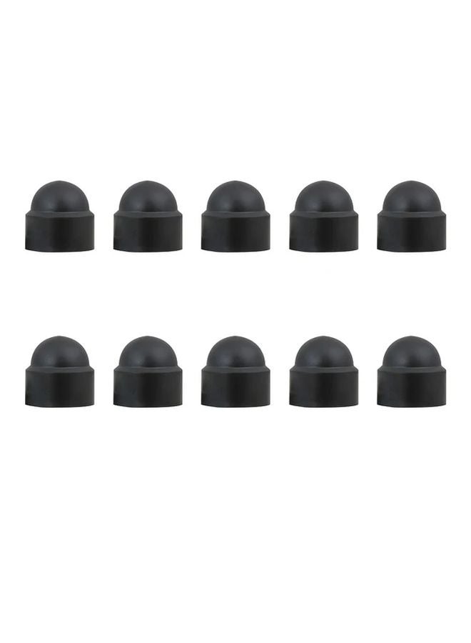 Black 10PCS Hex Bolt Nut Protection Caps Set M6 M8 M10 M12 Sizes - Image 1