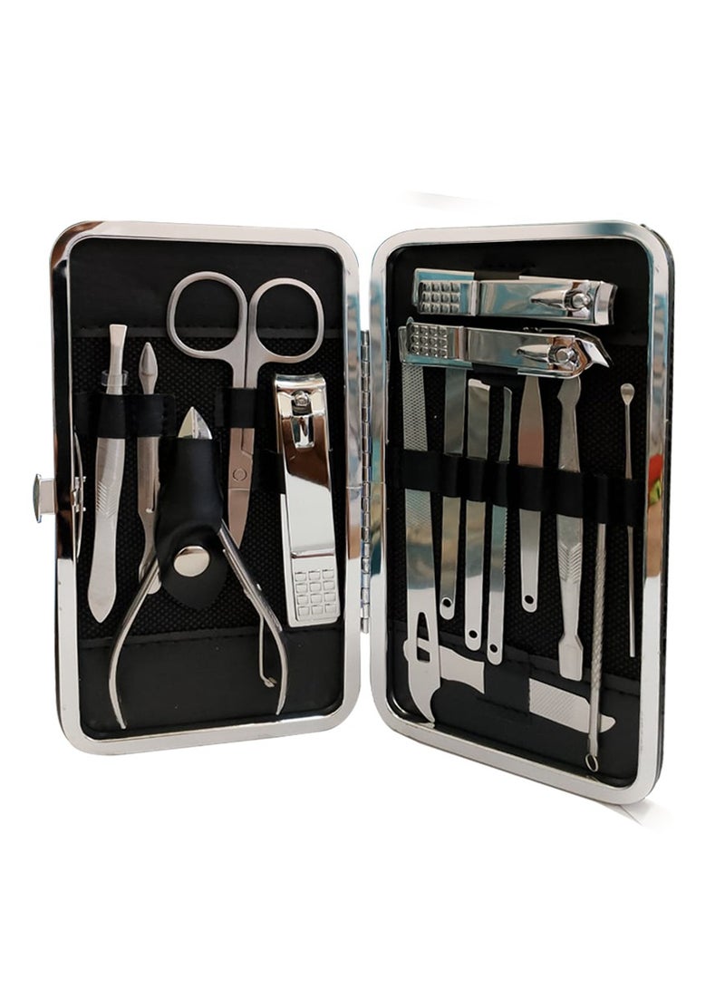 R BEAUTY Cosmetics Manicure and Pedicure Set, Nail Clipper Set, Nail Care Tool Set, Bag - Image 1