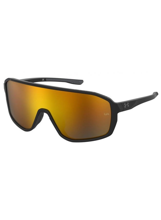 UNDER ARMOUR نظارات شمسية UA GAMEDAY/G للرجال، حجم 99 مم، أسود/برتقالي - Image 1