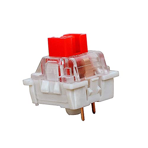 outemu Red Switches 20 Pack, 3 Pin 45gf Linear/RGB/Dustproof/RGB Key Switch - Cherry MX Equivalent DIY Replaceable Switches for Mechanical Keyboard - Image 3