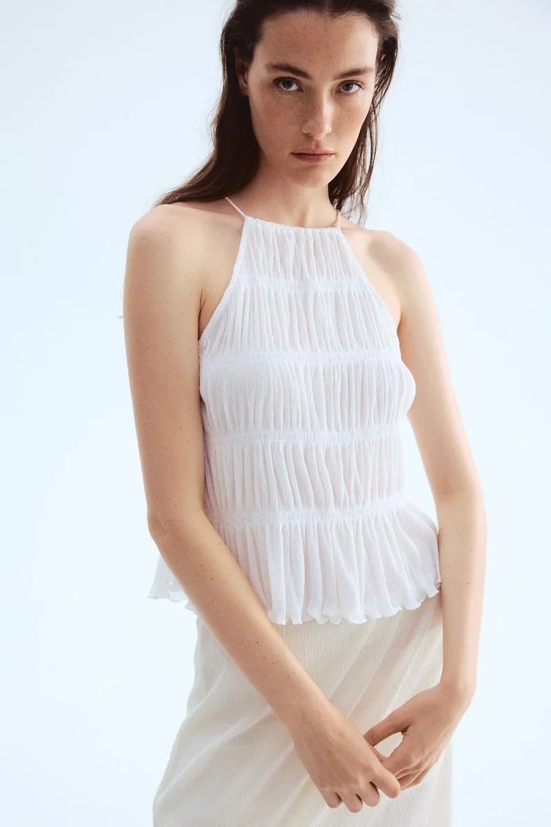 H&M Smocked strappy top